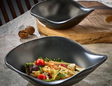 Siyah Mat Salata & Sunum Kasesi Seti