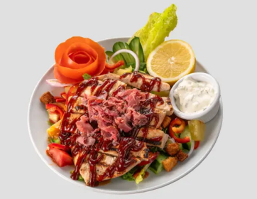 Barbekü Soslu Tavuklu Salata