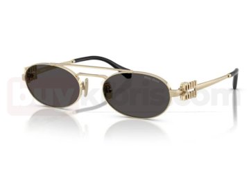 Altın Renk Oval Metal Güneş Gözlüğü