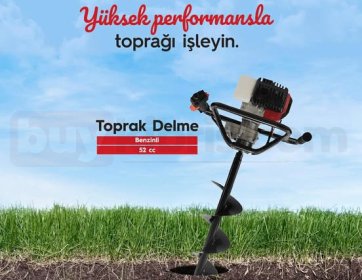 Benzinli Toprak Delme Makinesi 52 cc – Güçlü ve Pratik Kullanım