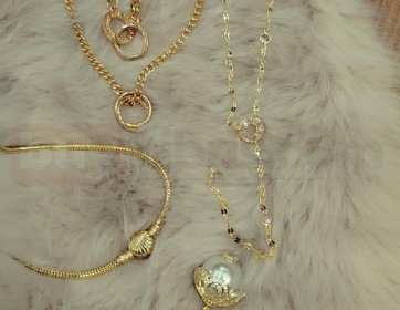 Halka Detaylı Kalın Zincir Kolyeler