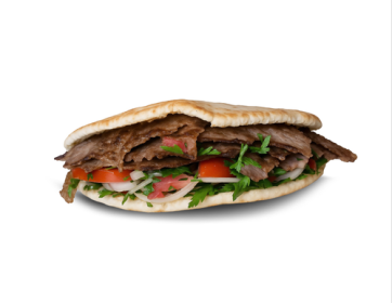 Kıbrıs Pidesinde Et Döner Dürüm