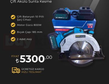 Haktaş Çift Akülü Sunta Kesme Makinesi
