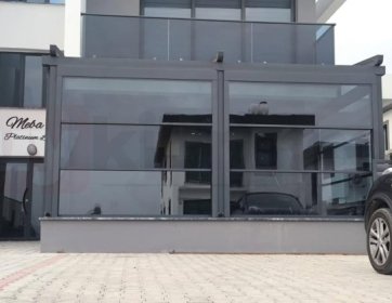 Giyotin Camlı Kapalı Pergola Sistemi
