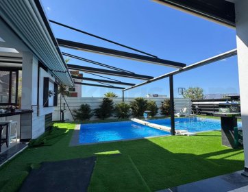Havuz Başı Otomatik Pergola Uygulaması