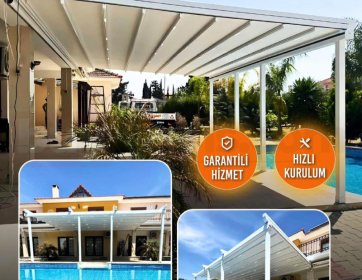Bahçe ve Havuz Kenarı İçin Otomatik Pergola Sistemi
