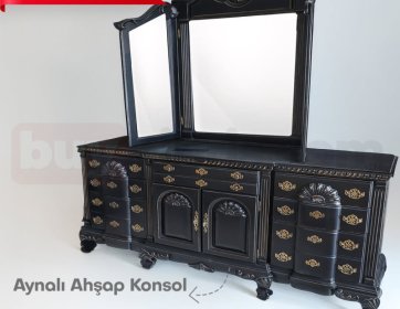 Aynalı Ahşap Konsol Fırsat Ürünü