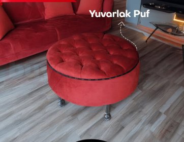 Yuvarlak Puf Fırsat Ürünü