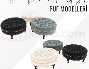 Birbirinden Güzel Puf Modelleri