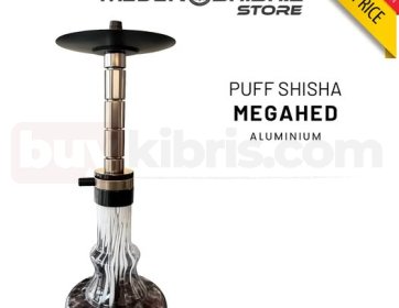 Megahed Puff Shisha (silver,mavi,gold,kırmızı) renk seçenekleriyle stoklarda