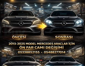 Mercedes 2013–2025 Ön Far Camı Değişimi