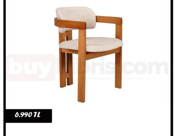 Kollu Masif Ahşap Sandalye Modeli