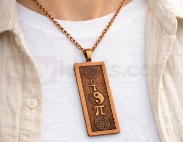 Sembollü plaka kolye