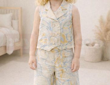 Kız Çocuk Desenli Takım