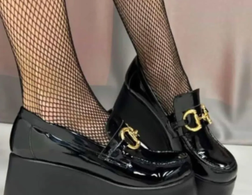 Siyah Platform Kadın Ayakkabı