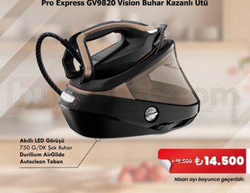 Tefal Pro Express GV9820 Vision Buhar Kazanlı Ütü