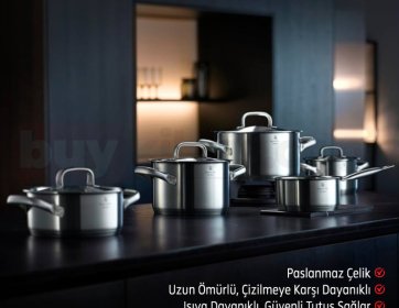 WMF 5 Parça Paslanmaz Çelik Tencere Seti