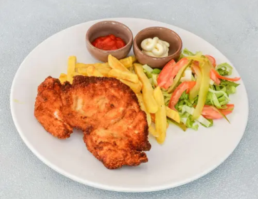 Kremalı Sebzeli Şnitzel