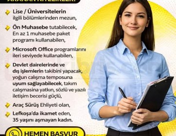 Muhasebe & Dış İşler Personeli Aranıyor