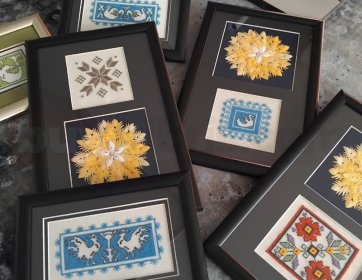 El İşi Motifli Sanatsal Çerçeve Serisi