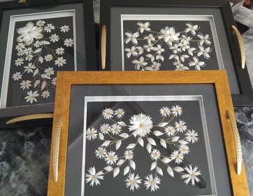 Dekoratif Çerçeve & Sunum Tepsisi Kombinasyonu