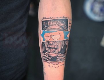 Modern Sanat & Einstein Temalı Dövme