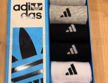 Adidas Erkek Klasik Logo Çorap Seti (6’lı – Kutulu)