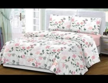 Zarif Pastel Desenli Yatak Örtüsü