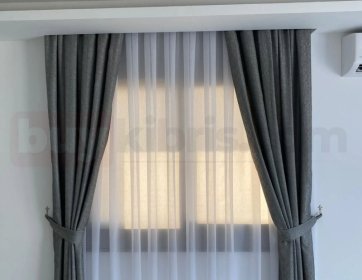 Fon Perde ve Tül Uyumlu Şık Kombin