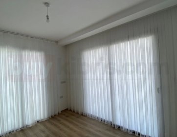 Köşe Camlar İçin Özel Tül Perde Uygulaması