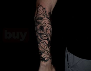 Dekoratif Baykuş Dövmesi