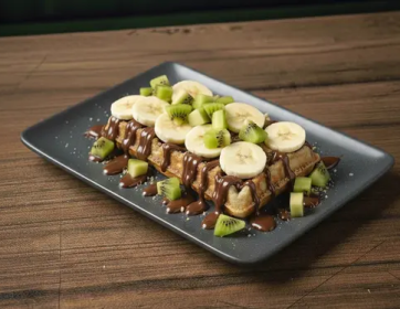 Çikolatalı Meyveli Waffle