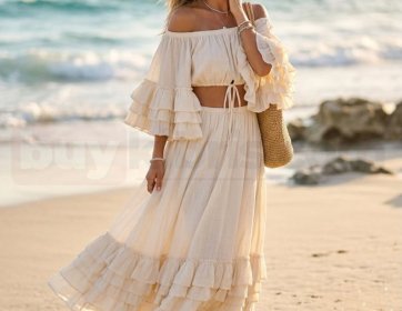 Bohem Plaj Kombini (Etek & Bluz)