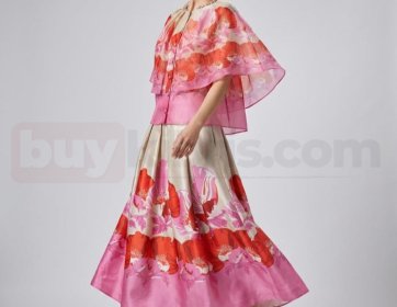 Çiçek Desenli Şık Elbise