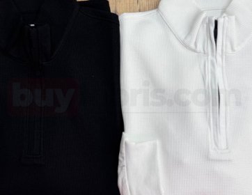 Yarım Fermuarlı Waffle Sweat