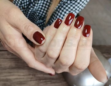 Bordo Kısa Tırnak Modeli