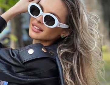 Celine Beyaz Oval Kadın Güneş Gözlüğü Akay Optik Lefkoşa’da