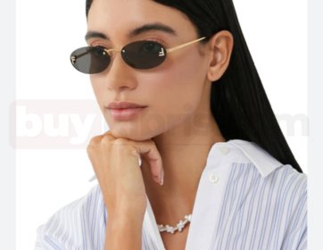 Fendi İnce Oval Güneş Gözlüğü Yeniden Akay Optik Lefkoşa’da