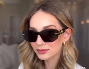 Futuristik Siyah Kadın Güneş Gözlüğü ile Güçlü ve Modern Stil
