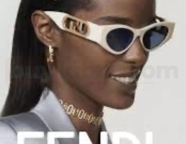 Fendi Beyaz Cat Eye Kadın Güneş Gözlüğü