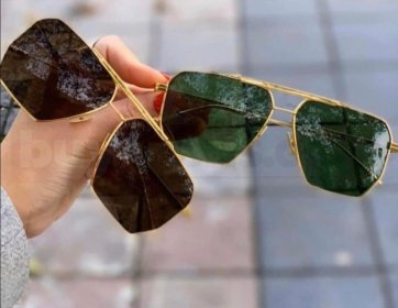 Bottega Veneta Gold Geometrik Güneş Gözlüğü