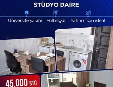Mağusa/İslele’de SATILIK Stüdyo Daire