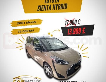 2021 Toyota Sienta Hybrid2021 Toyota Sienta Hybrid – Geniş Aileler İçin Ekonomik ve Konforlu Seçim  • Marka / Model: Toyota Sienta Hybrid • Model Yılı: 2021 • Kilometre: 72.000 km • Yakıt: Hibrit • Vites: Otomatik • Geniş İç Hacim • Düşük Yakıt Tüketimi •