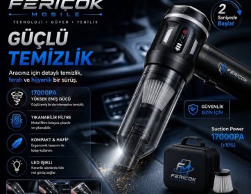 2in1 Araç Süpürgesi