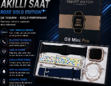 G9 Mini Pro Akıllı Saat Rose Gold Edition