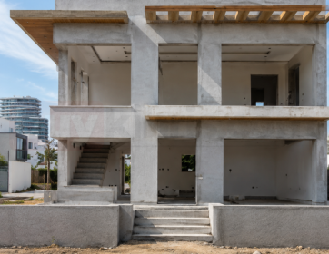 Kıbrıs'ta Modern Villa İnşaatı