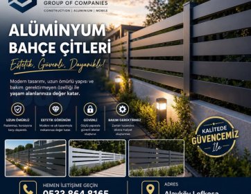Alüminyum Bahçe Çitleri