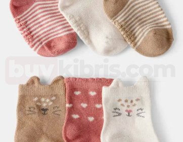 Carter’s Desenli Kız Bebek Çorap Seti