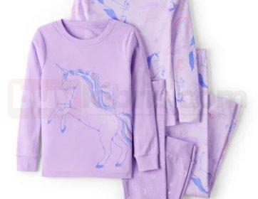 Carter’s Unicorn Desenli 4’lü Kız Çocuk Pijama Takımı