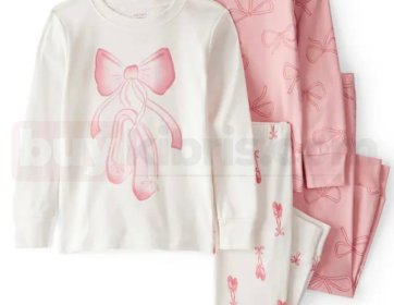 Carter’s Fiyonk ve Balerin Temalı 4’lü Kız Çocuk Pijama Takımı